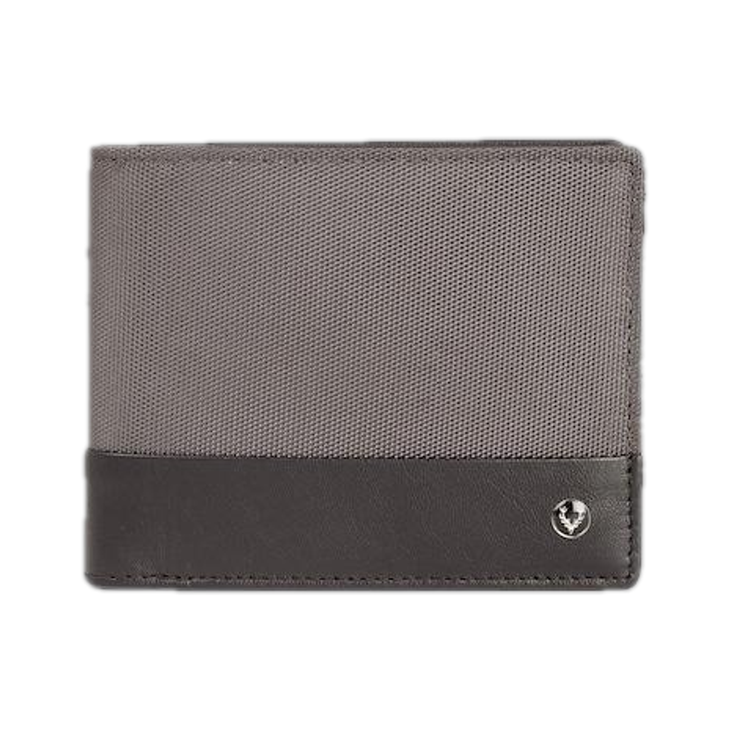Image of Allen Solly Men Casual Black, Grey Genuine Leather Wallet