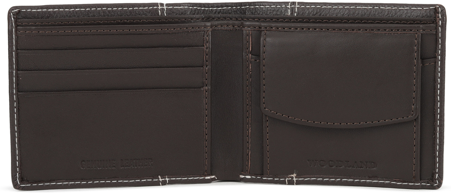 Image of WOODLAND Men Casual Brown Genuine Leather Wallet