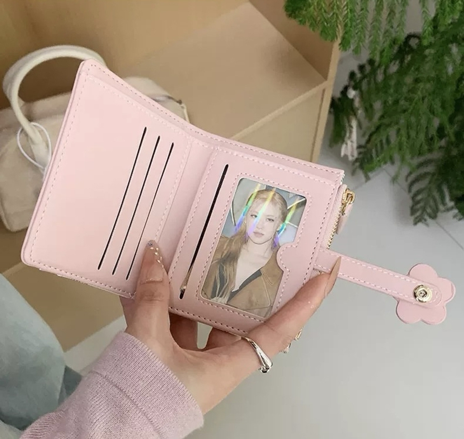 Image of Zlosker Women Casual, Ethnic, Evening /Party, Formal, Travel, Trendy Pink Artificial Leather, Genuine Leather Wallet