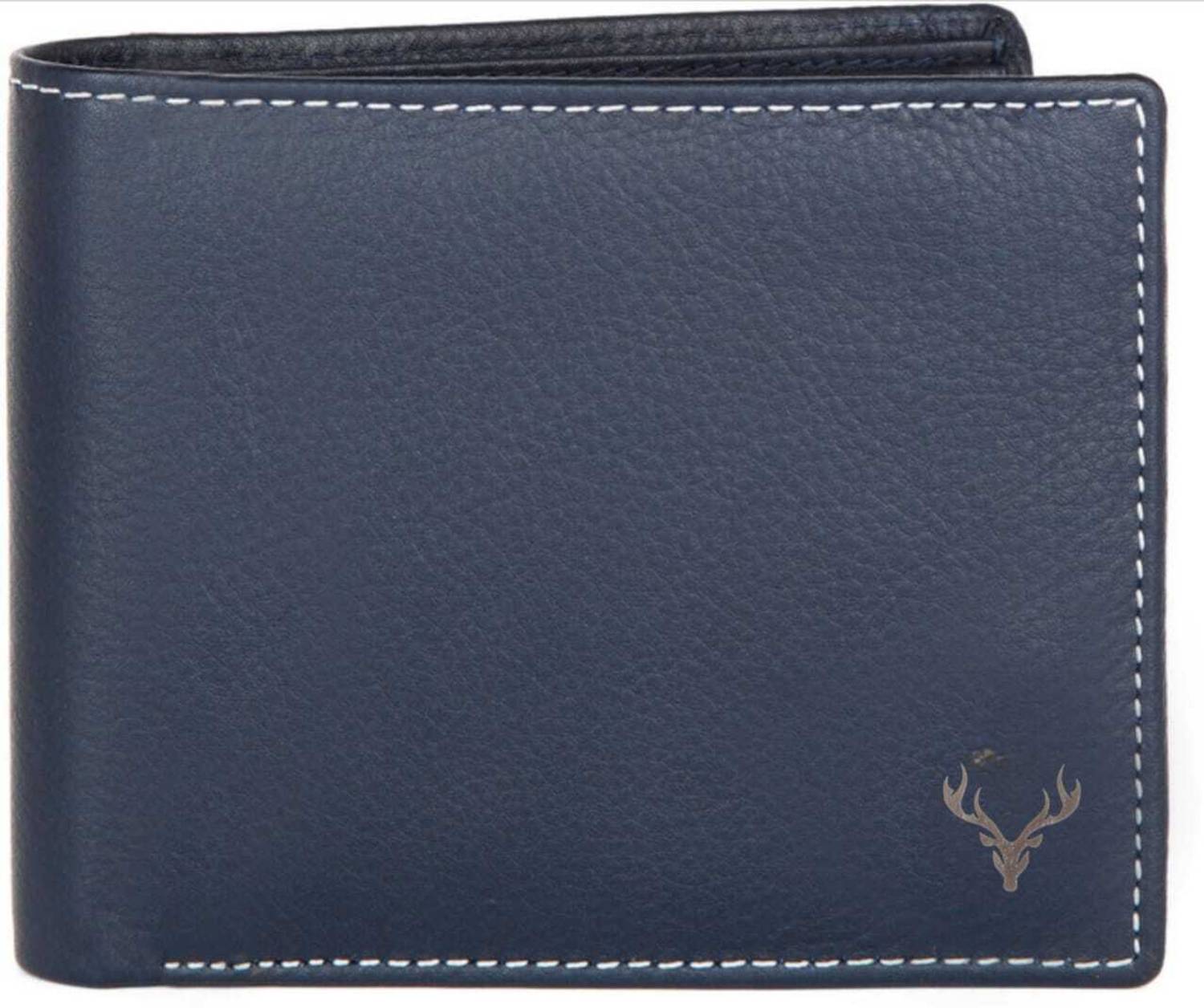 Skin Hunt Men Blue Leather Wallet - Image 3