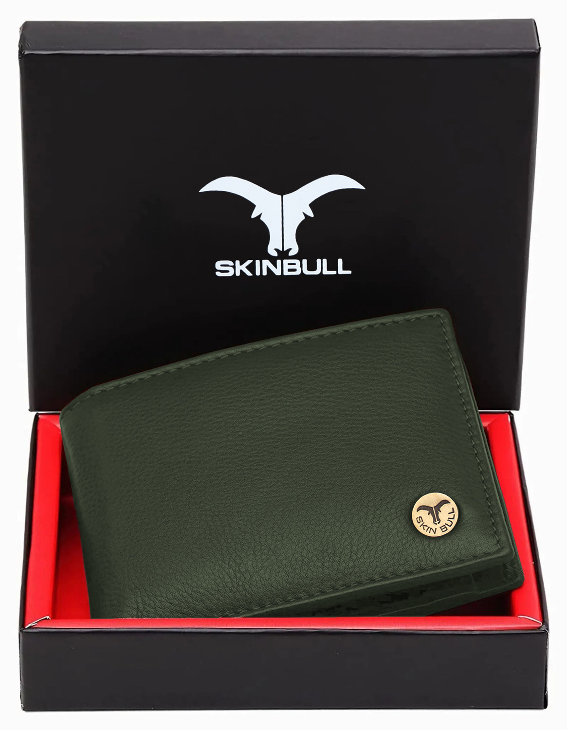 SKINBULL Men Casual, Formal Green Genuine Leather Wallet