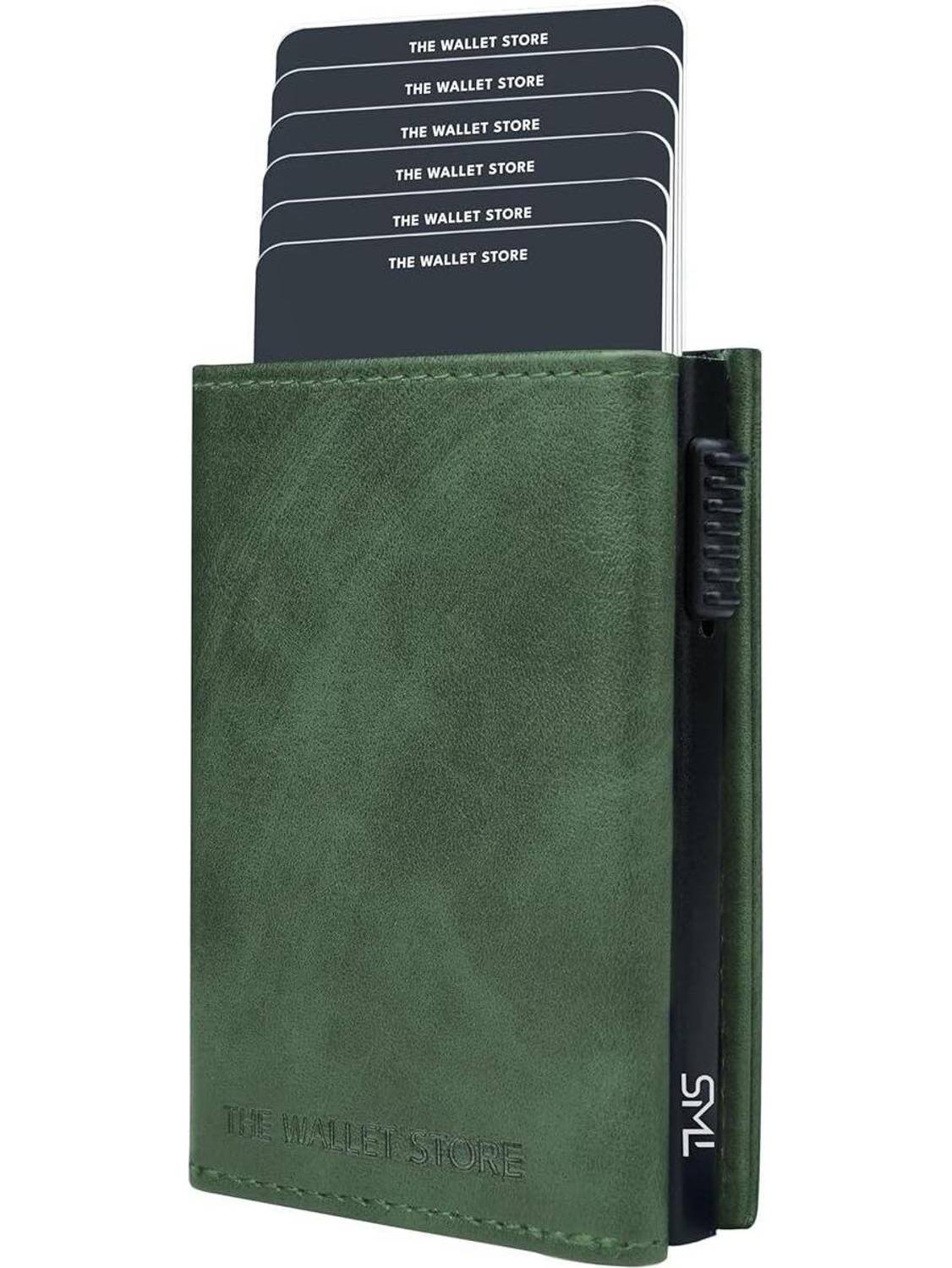 Men Casual Green Artificial Leather Wallet - Image 1
