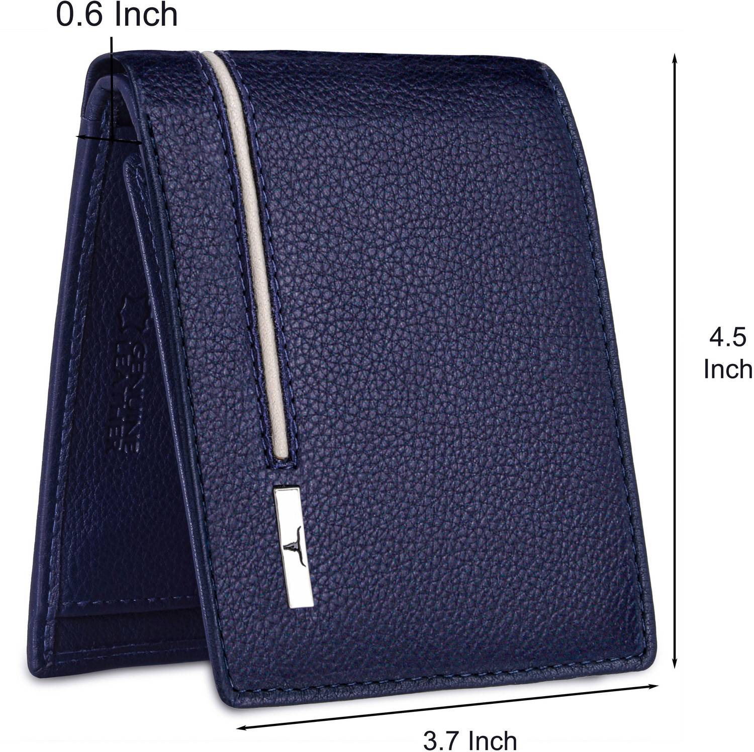 URBAN Forest Men Blue Leather Wallet - Image 5