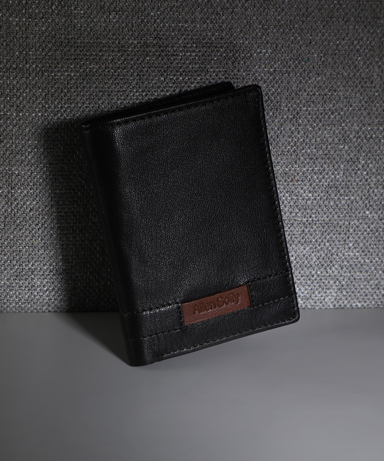 Image of Allen Solly Men Black Genuine Leather Wallet
