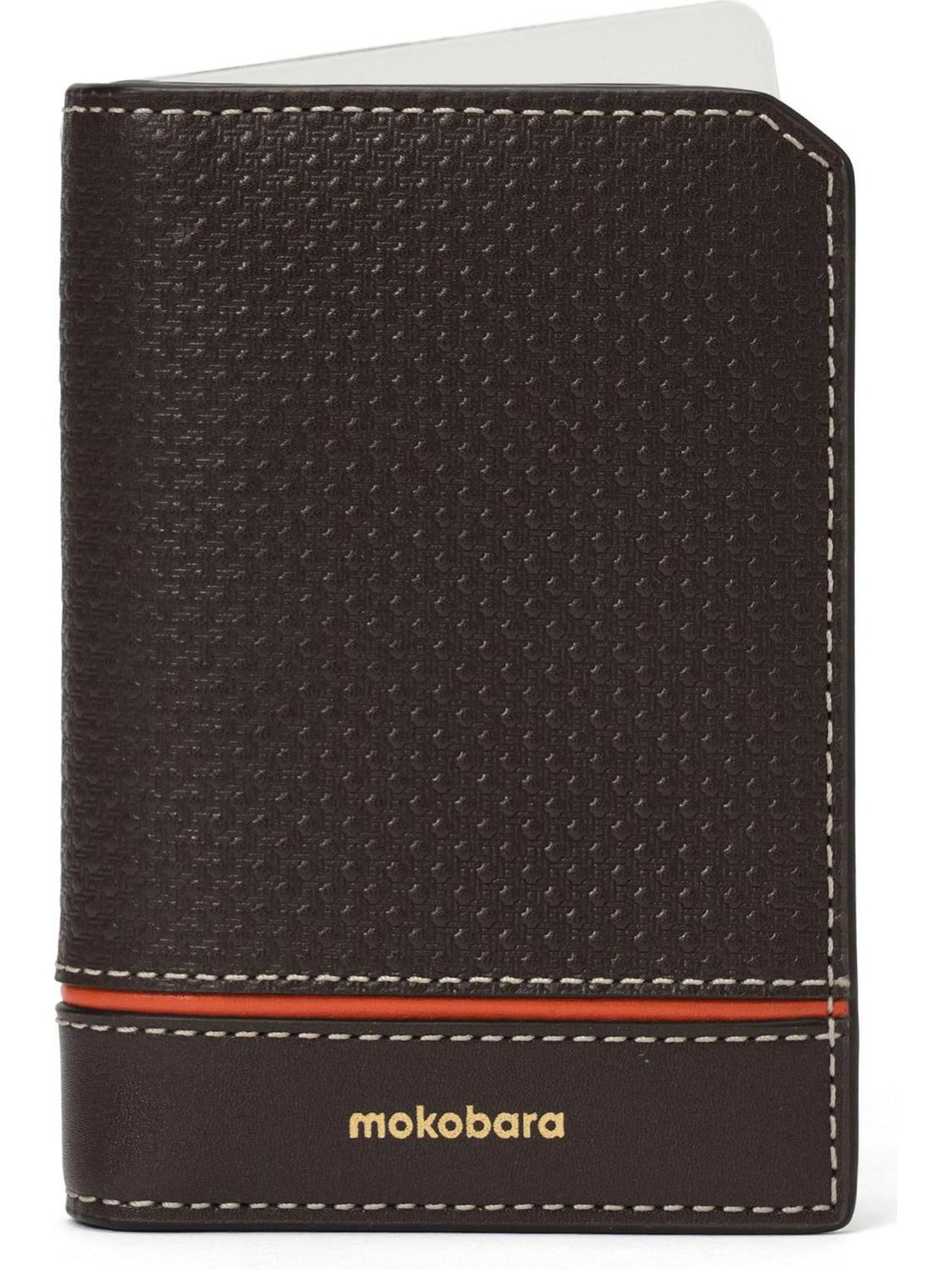 Image of Mokobara Men & Women Casual Brown Genuine Leather Card Holder