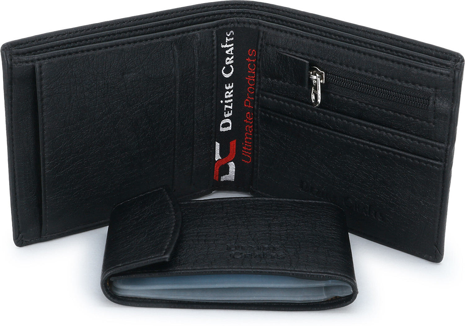 Image of DEZiRE CRAfTS Men Evening /Party, Formal, Travel, Trendy, Casual, Ethnic Black Artificial Leather Wallet