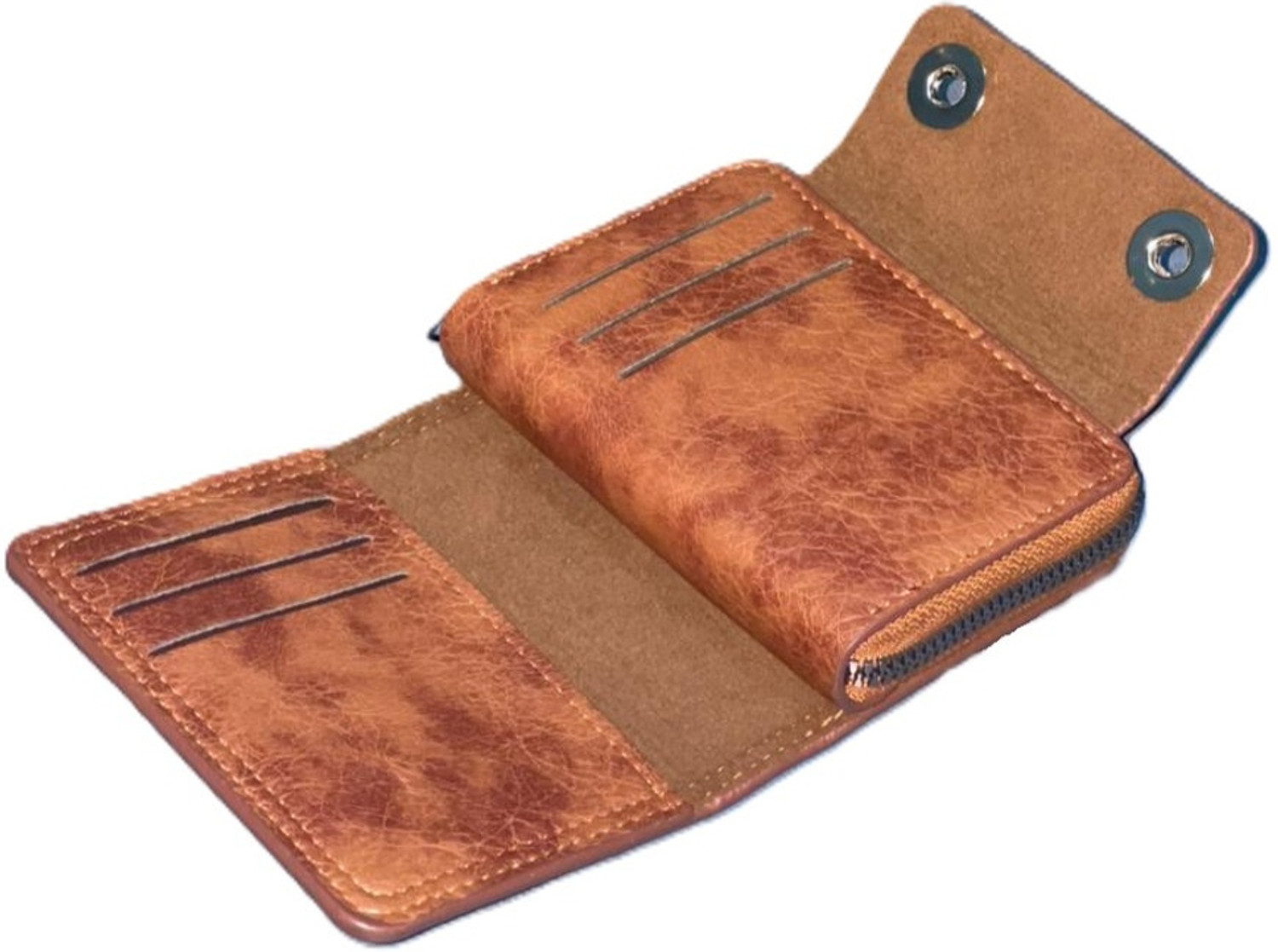 Image of GAWU'S Men & Women Casual, Ethnic, Evening /Party, Formal, Travel, Trendy Tan Artificial Leather Card Holder
