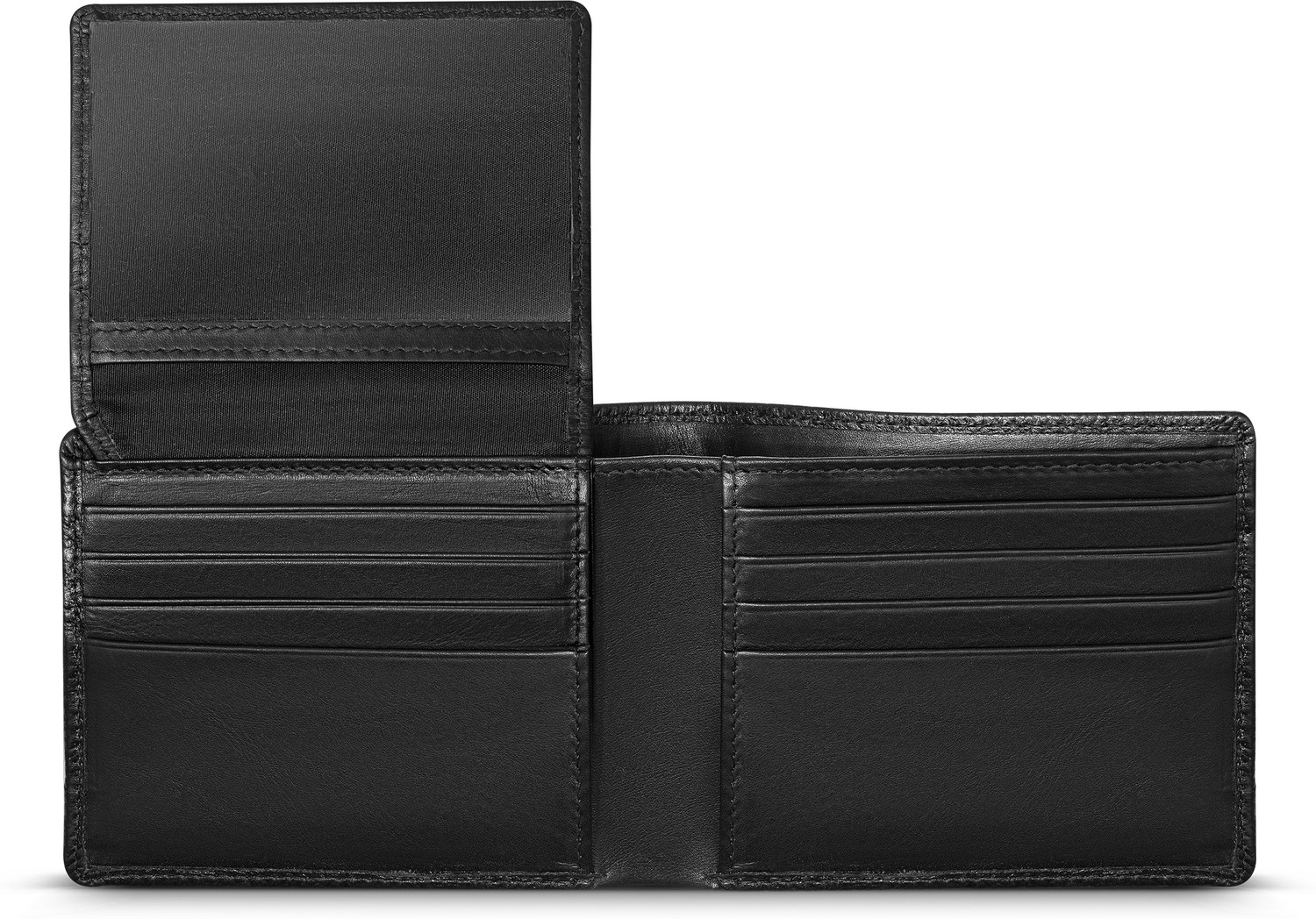 Image of DUCATI CORSE Men Casual Black Genuine Leather Wallet (8 Card Slots)