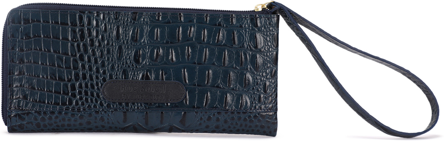 Image of Rue Soleil by Hidesign Women Casual Blue Genuine Leather Wallet