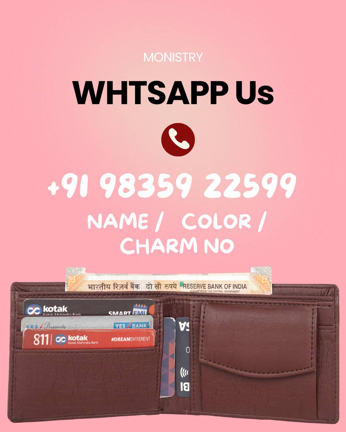 MONISTRY Men Brown Leather Wallet - Image 3