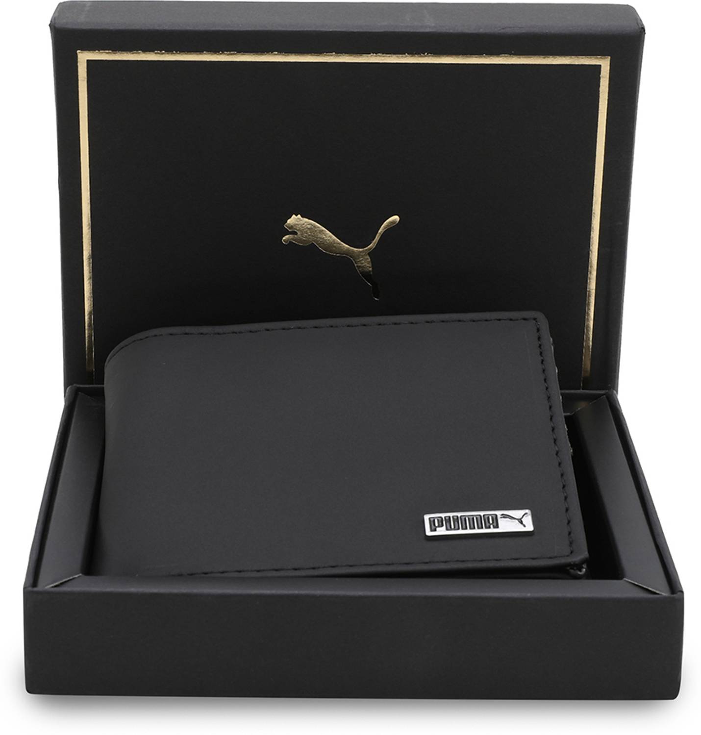 PUMA Black Genuine Leather Wallet