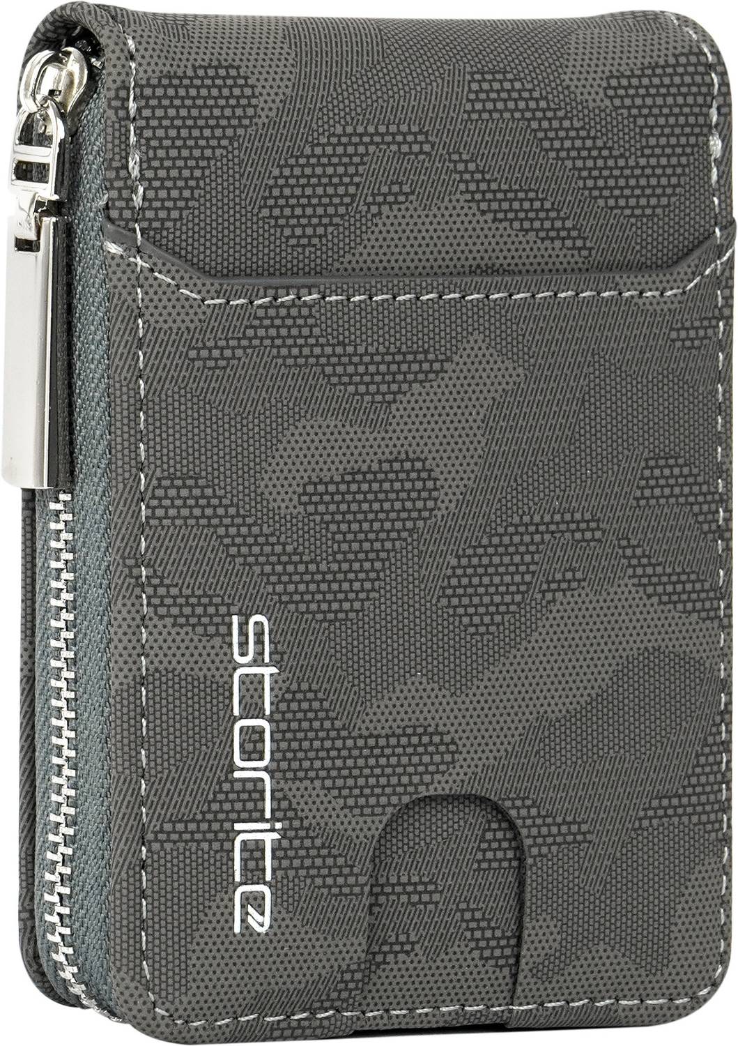 STORITE Men & Women Casual, Formal, Travel, Trendy Grey Artificial Leather Card Holder