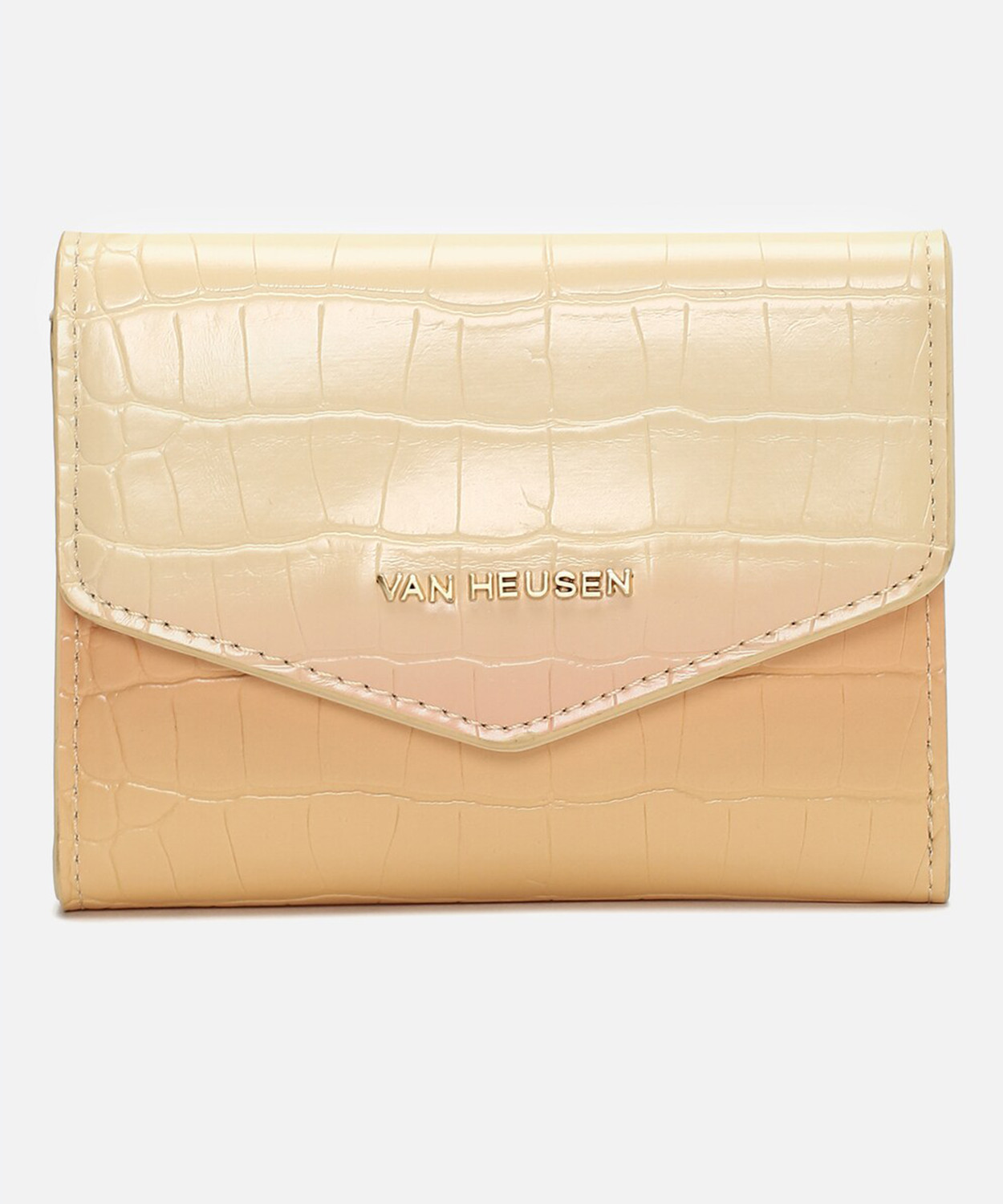Image of VAN HEUSEN Women Casual Yellow Genuine Leather Wallet