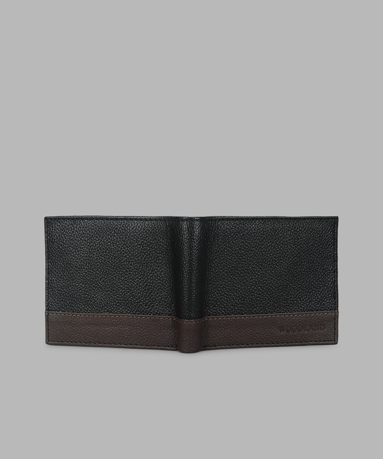 Image of WOODLAND Men Casual Black Genuine Leather Wallet