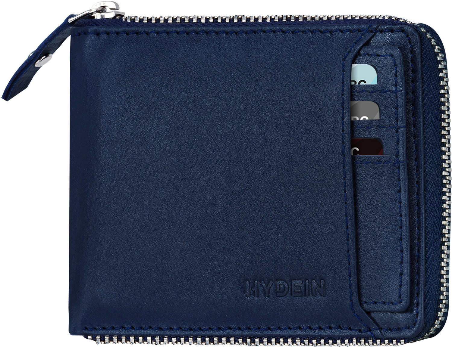 Image of HYDEIN Men Trendy, Evening /Party Blue Genuine Leather Wallet