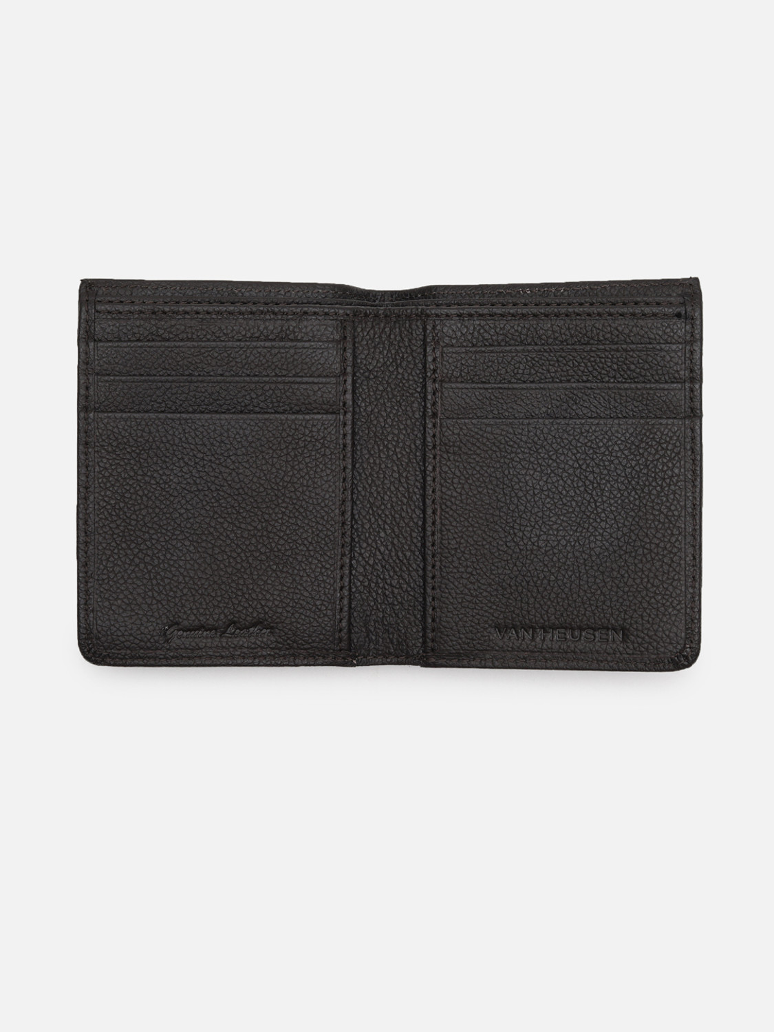 Image of VAN HEUSEN Men Brown Genuine Leather Wallet