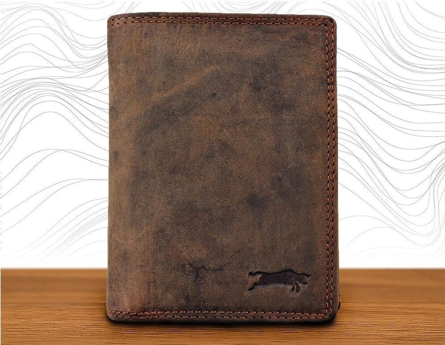 Image of Trendz Firenze Men Trendy Brown Genuine Leather Wallet