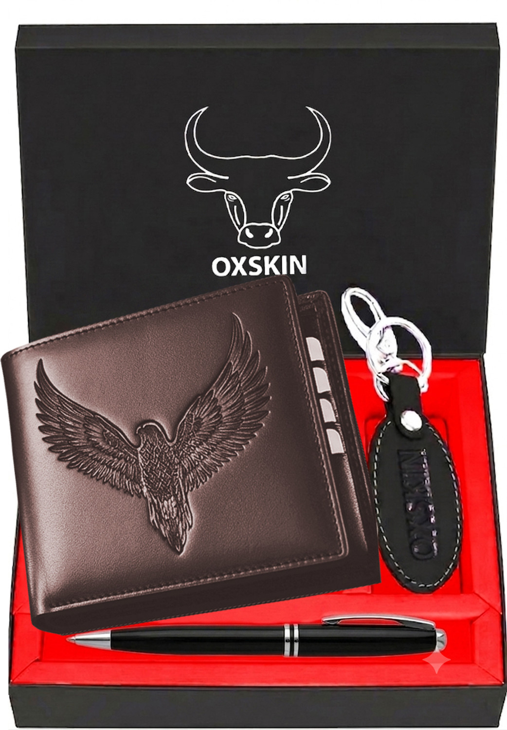 Image of Hide strong Men Casual, Formal Brown Genuine Leather RFID Wallet (6 Card Slots)