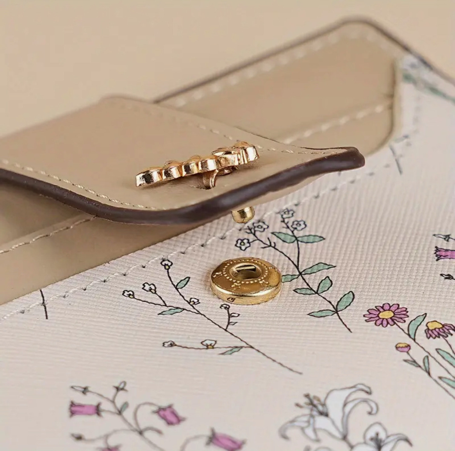 Image of StyleForevr Women Casual, Ethnic, Evening /Party, Formal, Travel, Trendy Khaki Artificial Leather Wallet