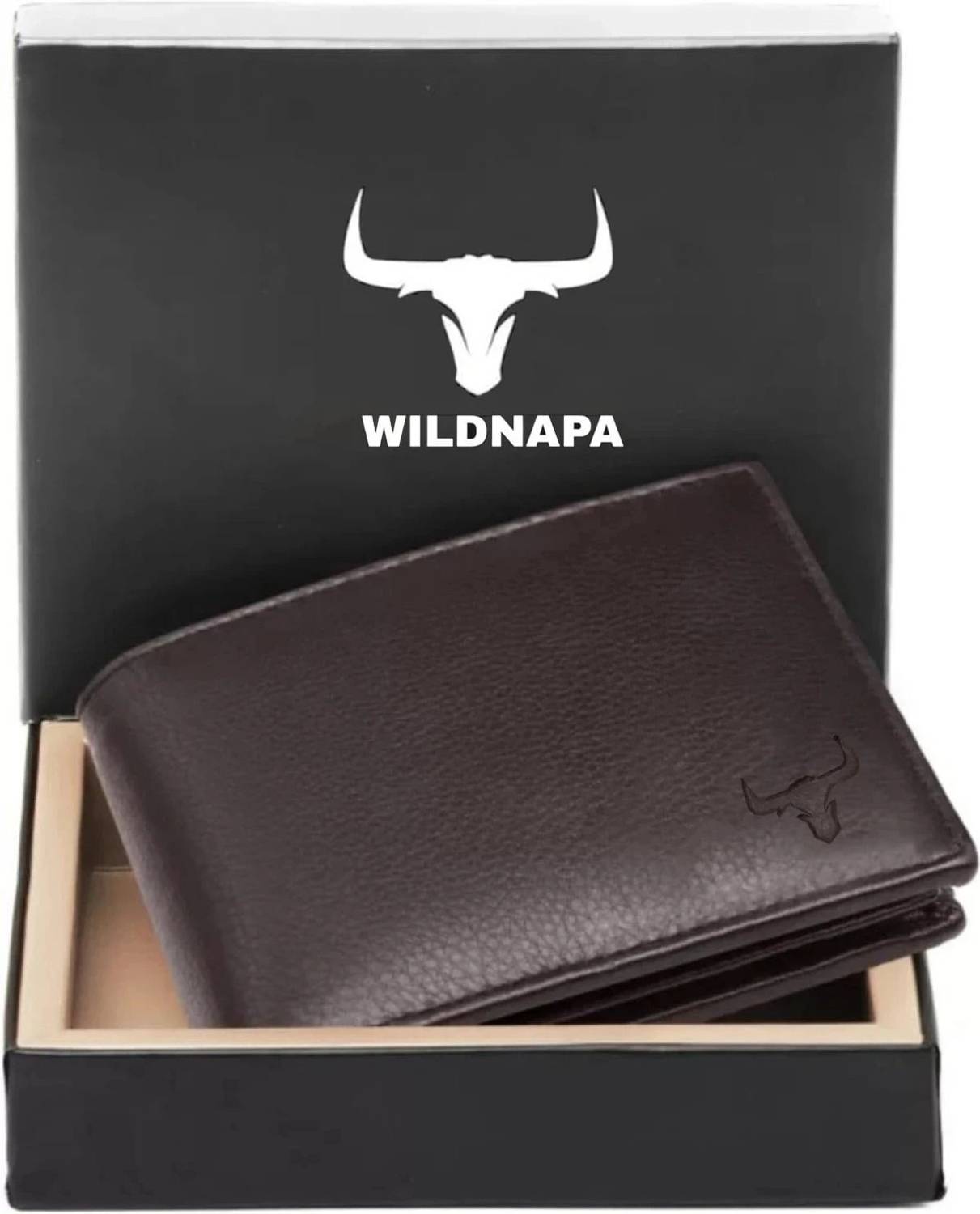 WILD NAPA Men Brown Genuine Leather Wallet - Image 1