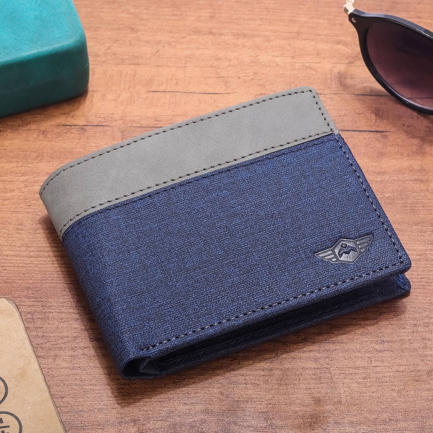 METRONAUT Men Blue Artificial Leather Wallet - Image 1