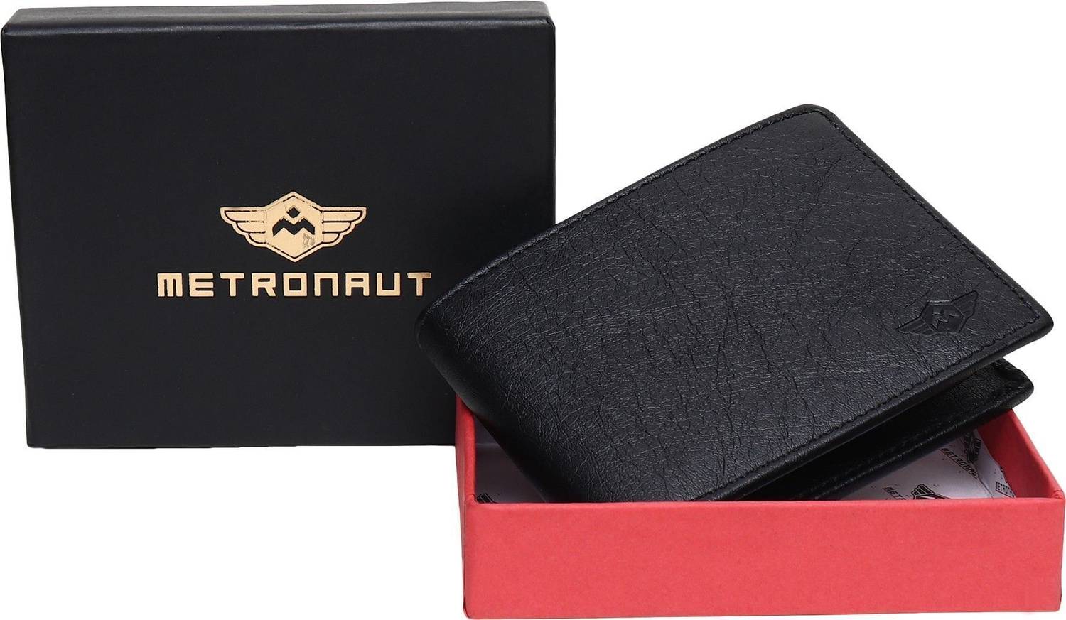 METRONAUT Black Artificial Leather Wallet - Image 5
