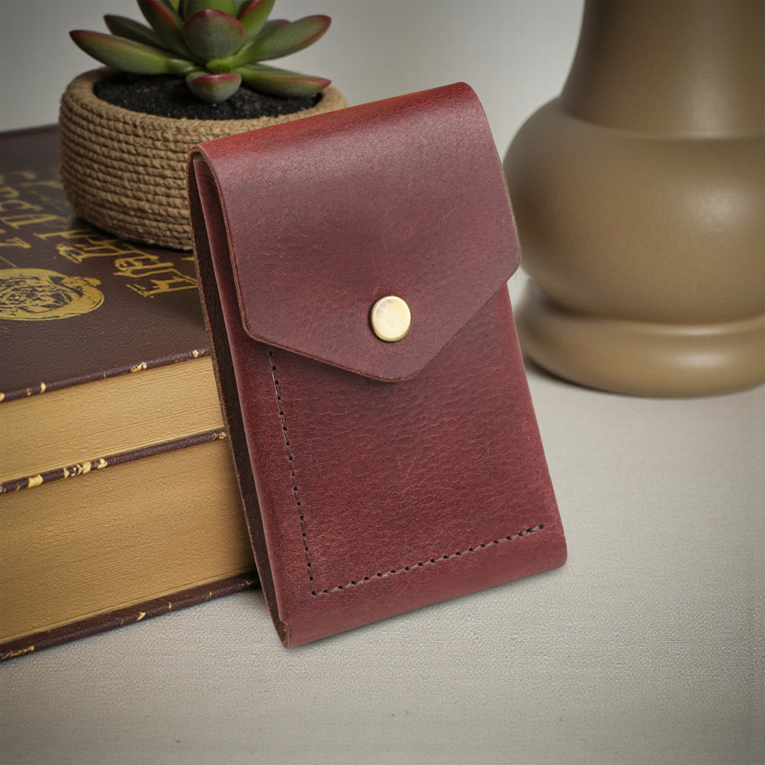 Image of thewalletstore Men Casual, Formal, Travel, Trendy Maroon Genuine Leather Wallet