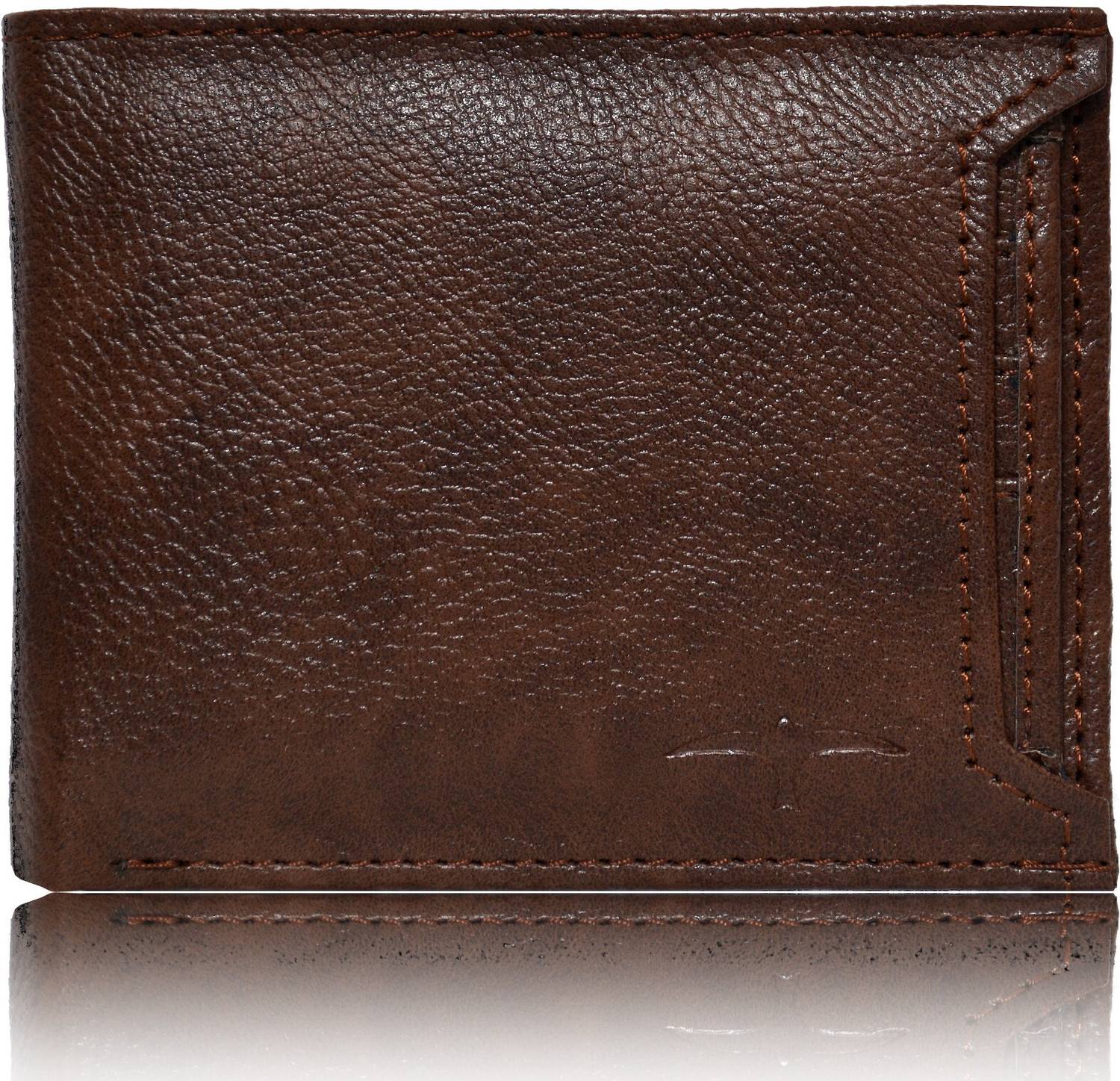 BULLFINCH Men Casual Brown Genuine Leather Wallet