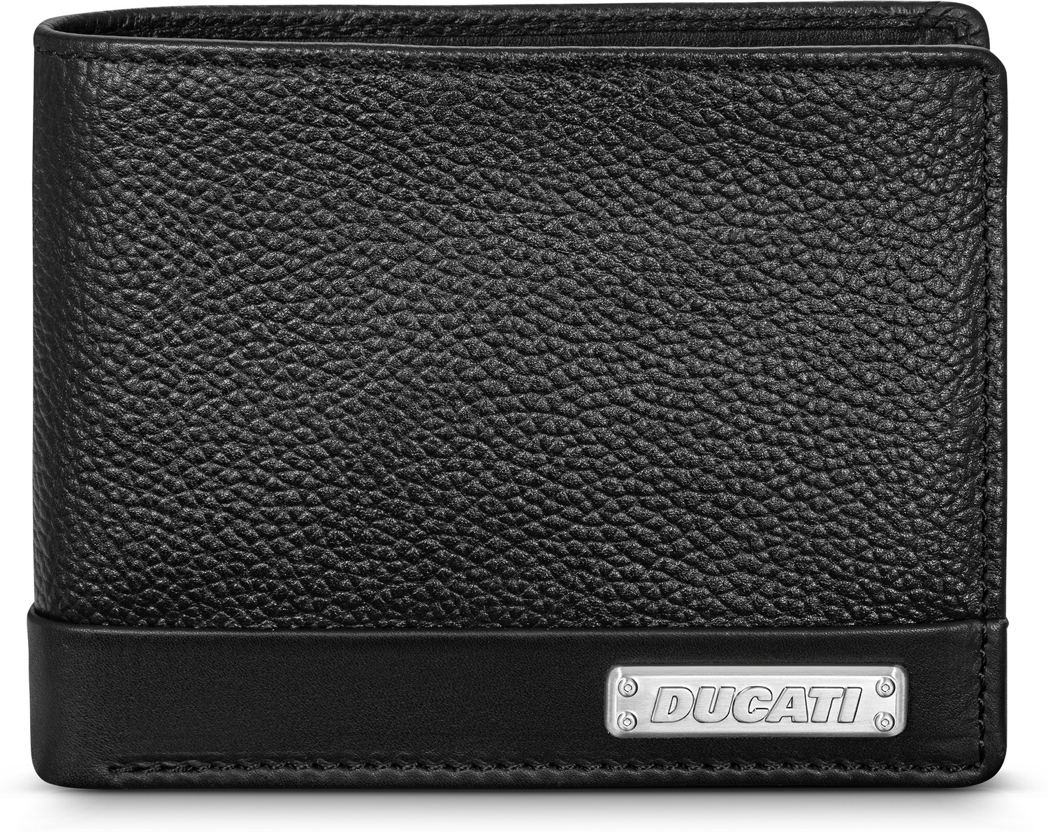 Image of DUCATI CORSE Men Casual Black Genuine Leather Wallet (8 Card Slots)