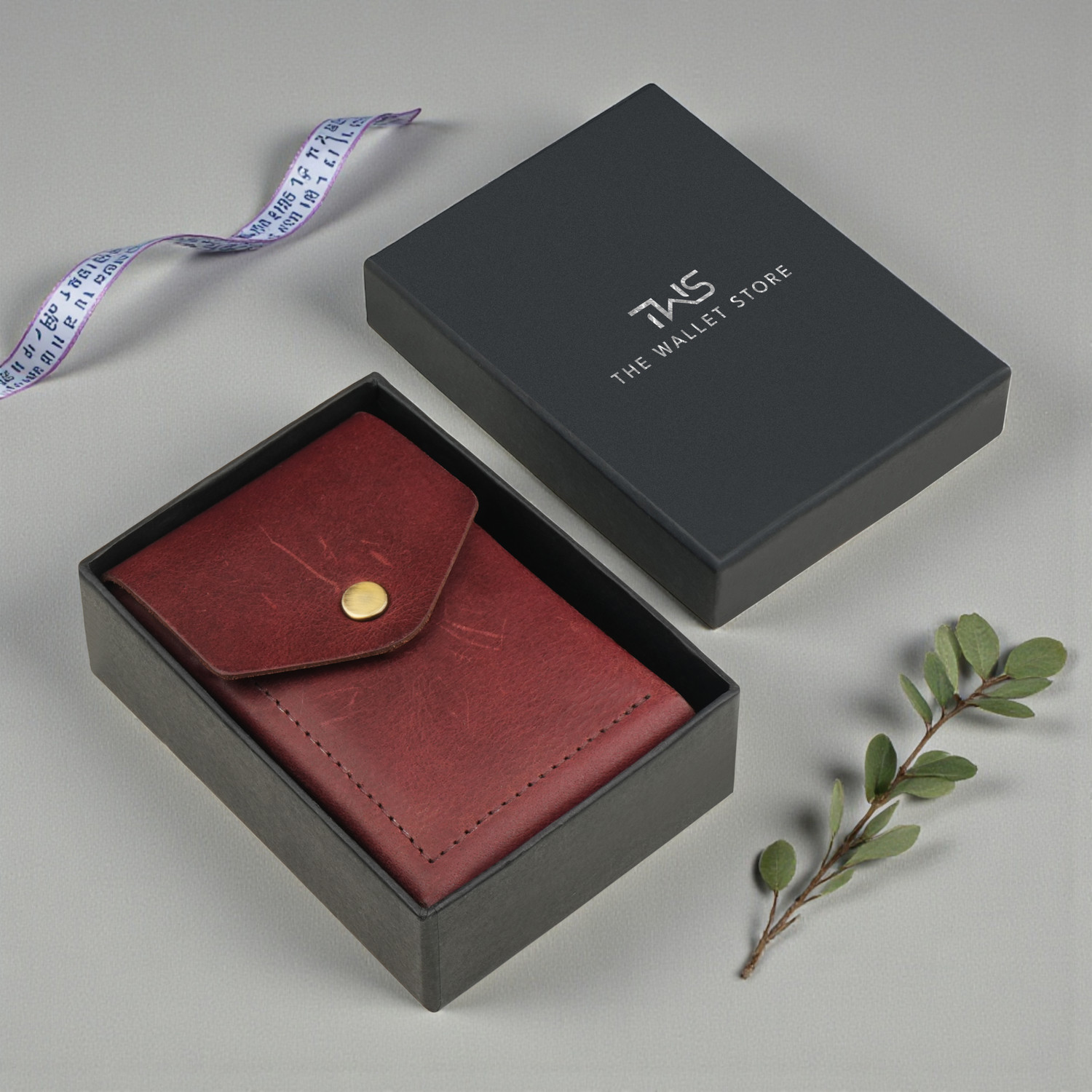 Image of thewalletstore Men Casual, Formal, Travel, Trendy Maroon Genuine Leather Wallet