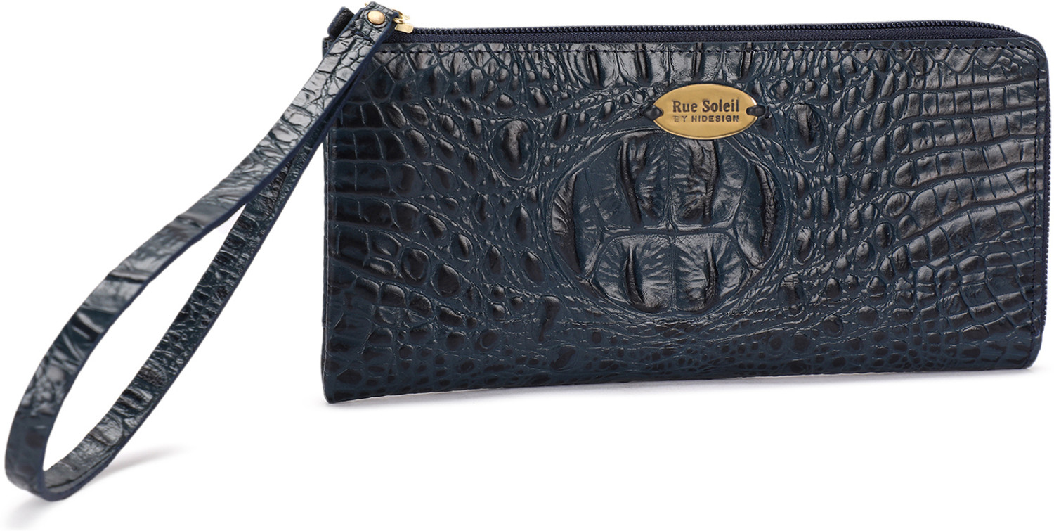 Image of Rue Soleil by Hidesign Women Casual Blue Genuine Leather Wallet