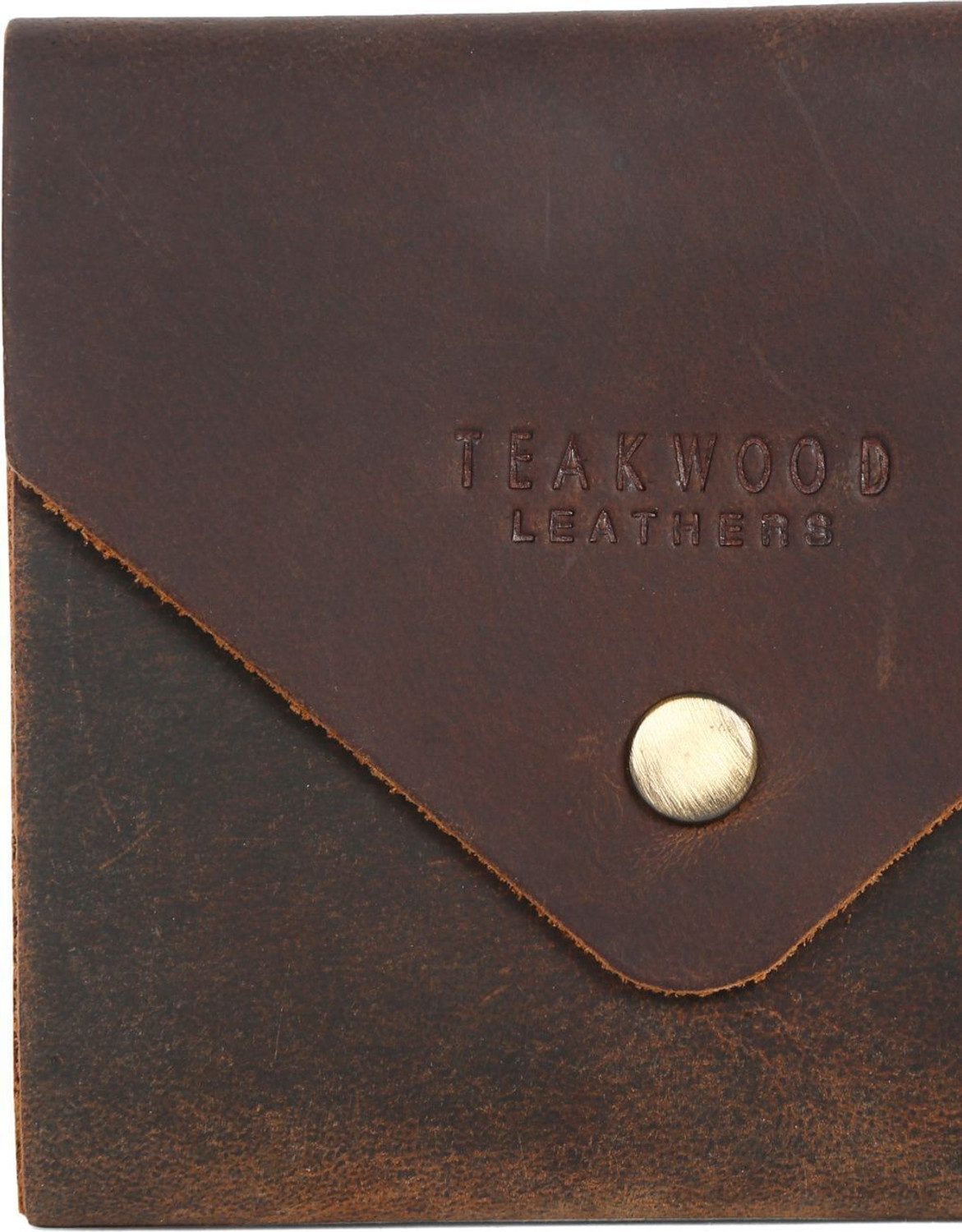 Image of Teakwood Leathers Men Casual Brown Genuine Leather Wallet