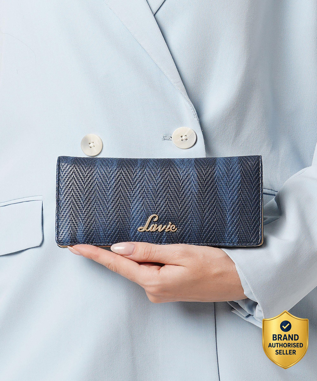 Image of LAVIE Women Casual Blue Artificial Leather Wallet