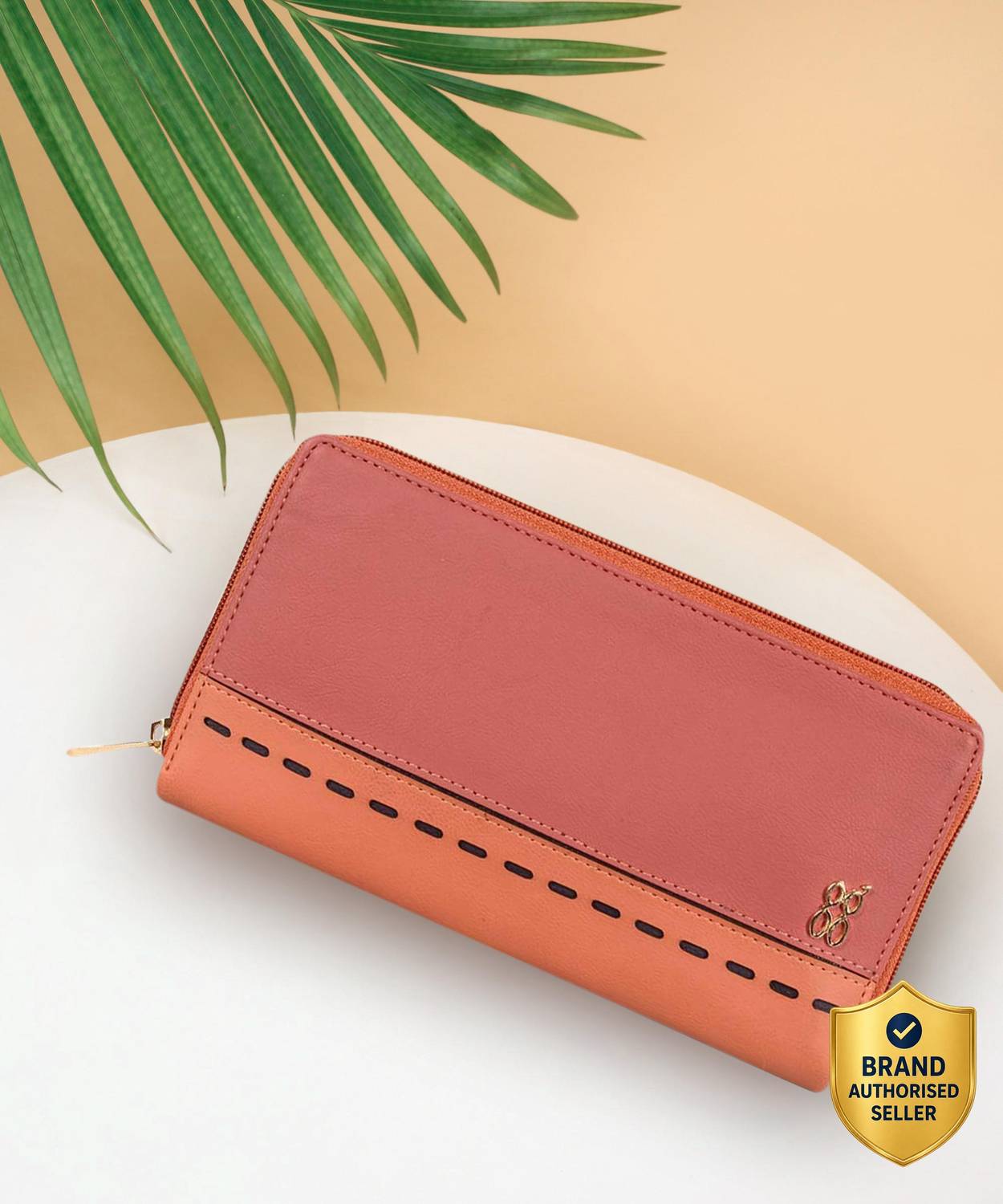Baggit Women Casual Red, Tan Artificial Leather Wallet
