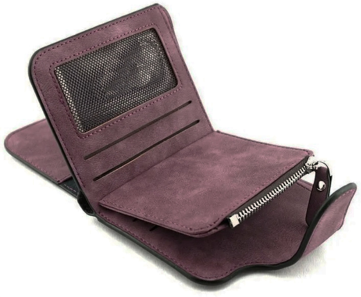 Image of AlexVyan Women Casual, Evening /Party, Travel, Formal, Trendy Purple Genuine Leather Wallet