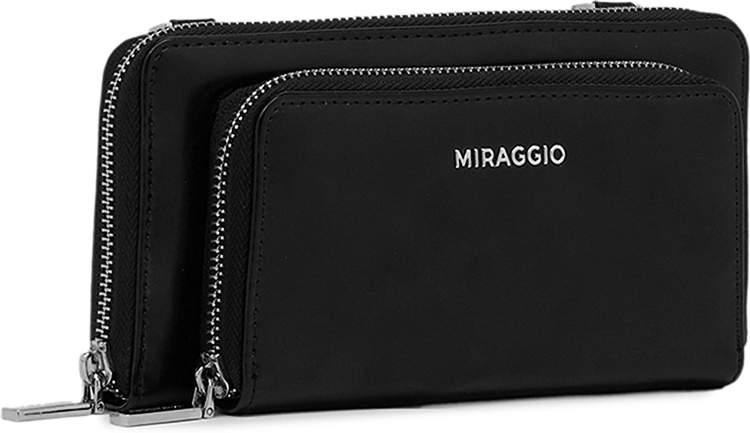 Image of Miraggio Women Trendy Black Artificial Leather Wallet