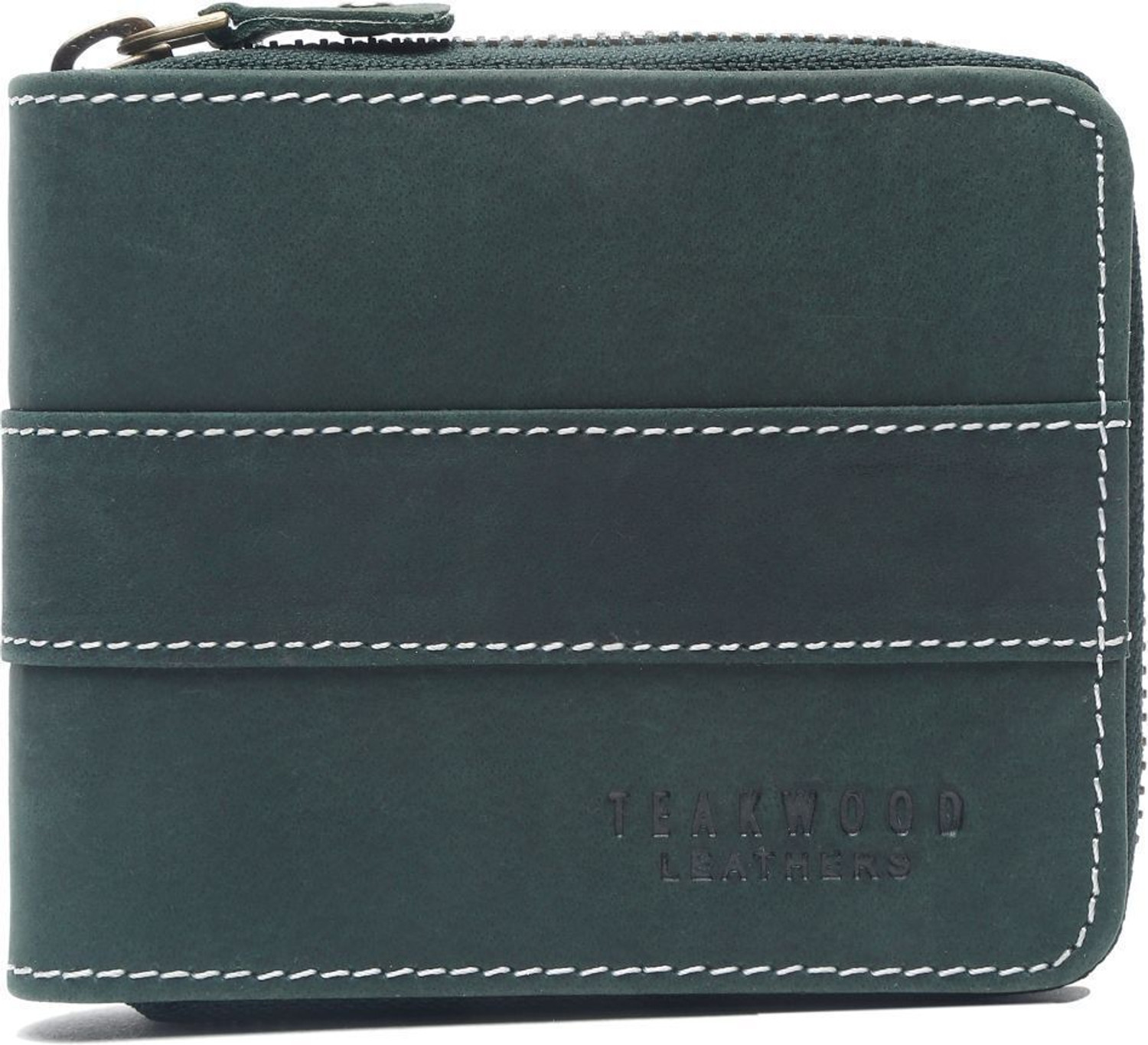 Image of Teakwood Leathers Men Casual Green Genuine Leather Wallet
