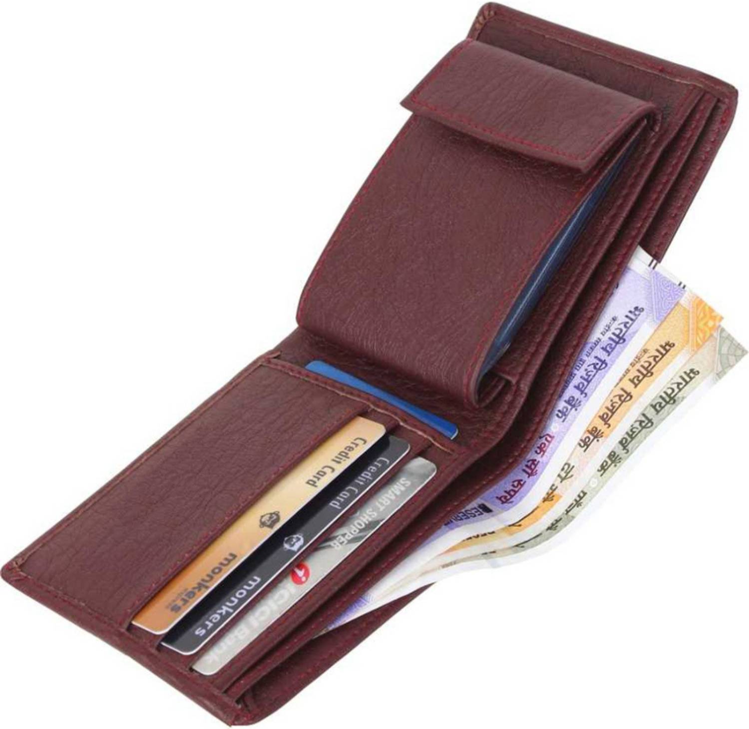 SUPERFASHION Men Maroon Artificial Leather Wallet - Image 1