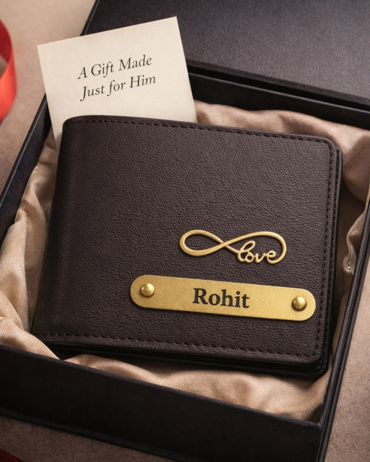 Image of FoldCraft Men Formal, Casual, Evening /Party, Ethnic, Travel, Trendy Brown Artificial Leather Wallet