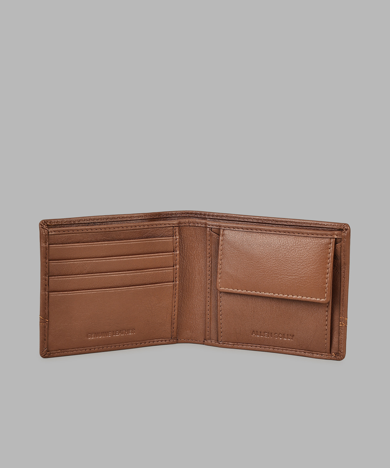 Image of Allen Solly Men Casual Tan Genuine Leather Wallet