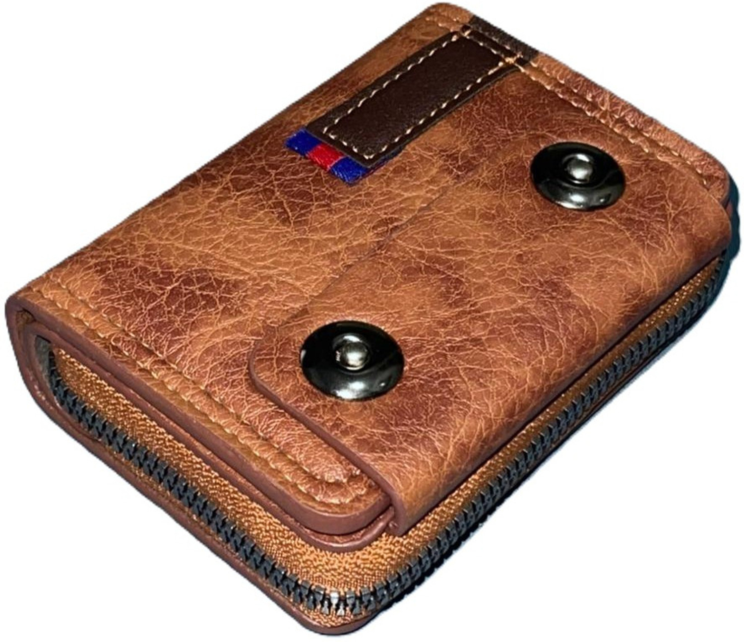 Image of GAWU'S Men & Women Casual, Ethnic, Evening /Party, Formal, Travel, Trendy Tan Artificial Leather Card Holder