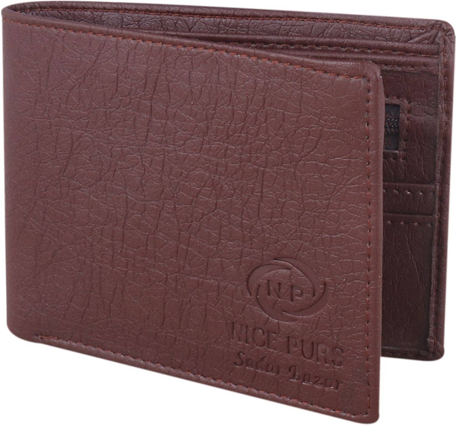 Nice Purse Men Casual Brown Artificial Leather Wallet