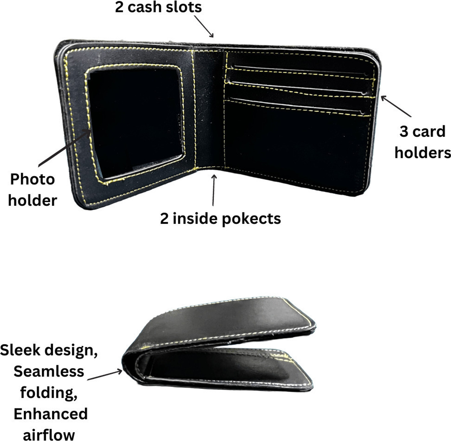 Image of Walletadda Men Casual Green Genuine Leather Wallet