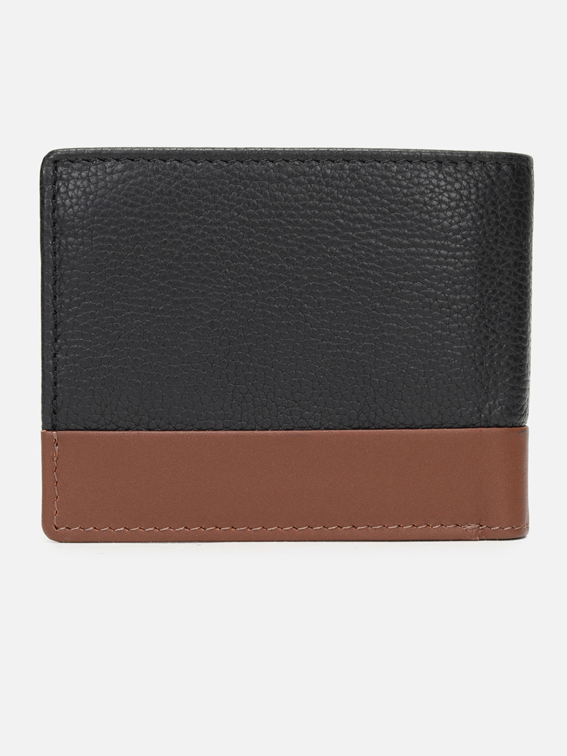 Image of LOUIS PHILIPPE Men Formal, Casual Black, Tan Genuine Leather Wallet