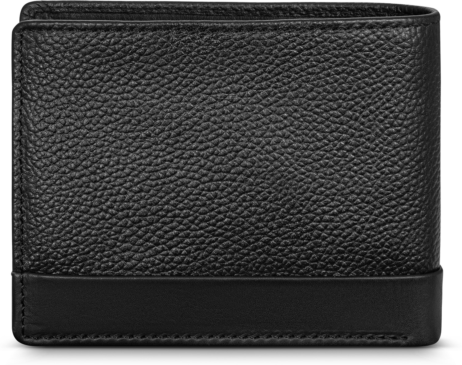 Image of DUCATI CORSE Men Casual Black Genuine Leather Wallet (8 Card Slots)