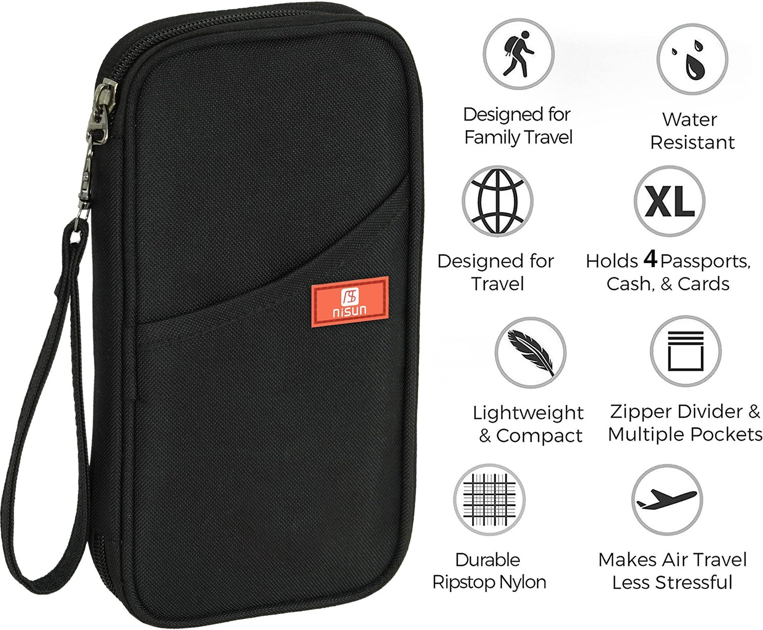 Image of STORITE Men & Women Casual, Formal, Travel, Trendy Black Fabric Card Holder