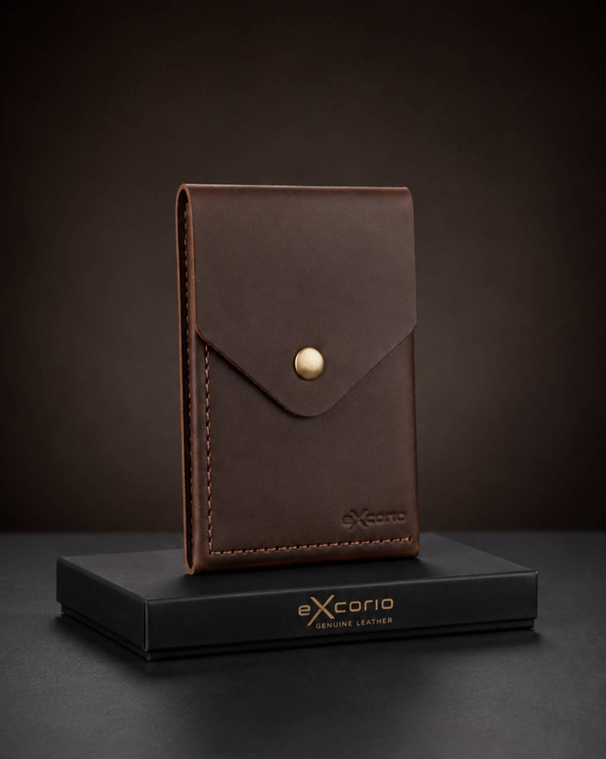 eXcorio Men Brown Leather Wallet - Image 1