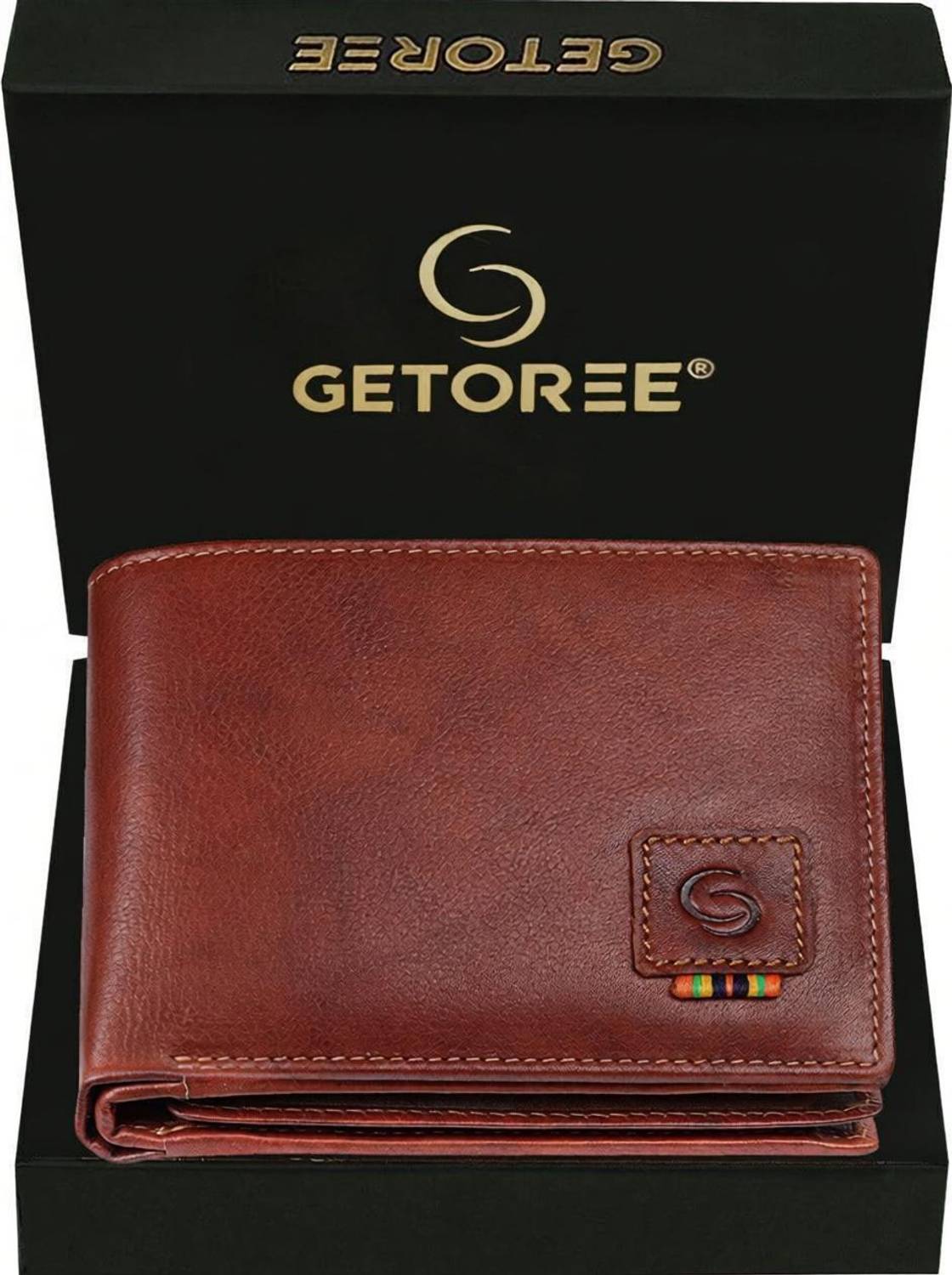 GETOREE Men Tan Leather Wallet - Image 1