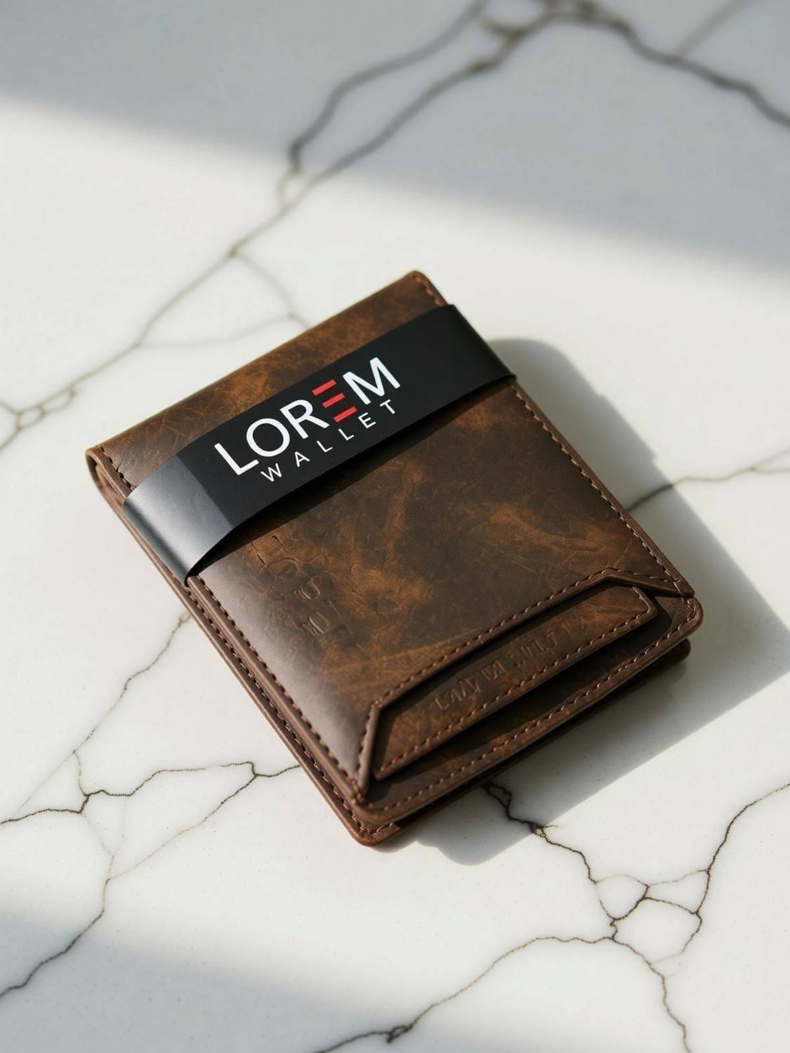LOREM Men Casual Brown Artificial Leather Wallet Brown - Price in