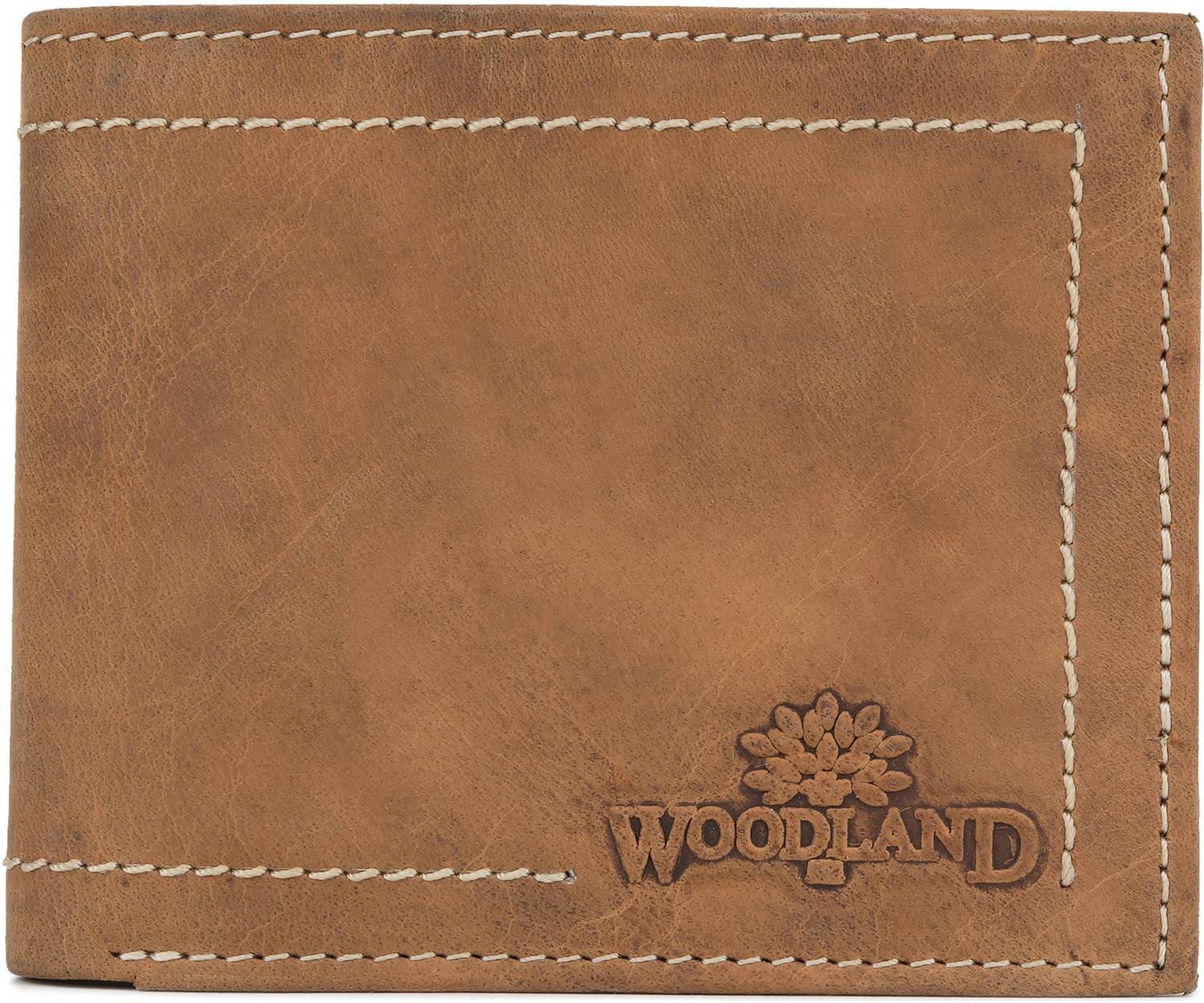 WOODLAND Men Tan Leather Wallet - Image 1